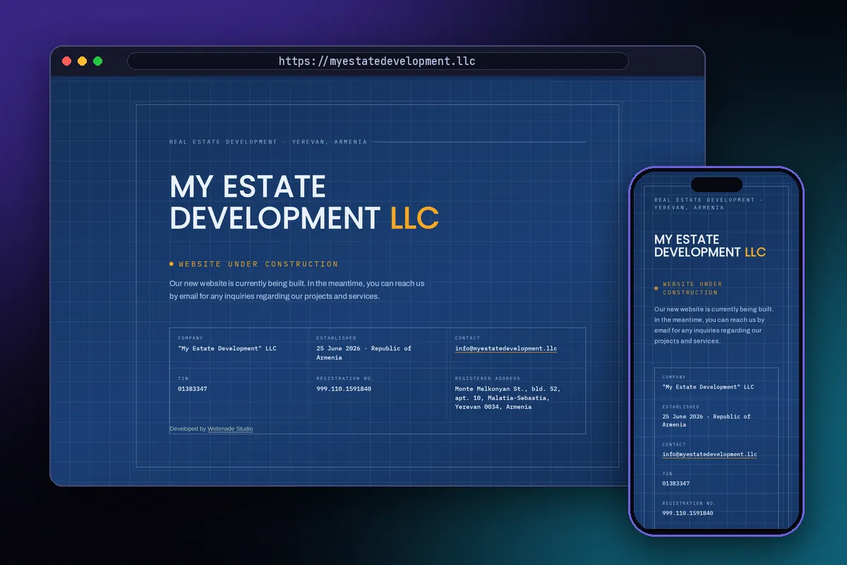 My Estate Development — myestatedevelopment.llc
